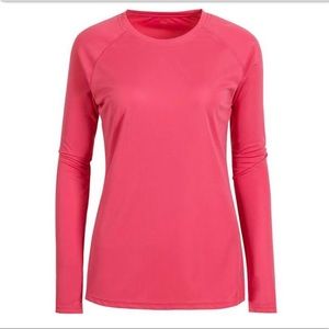 Hot pink Ladies Nike golf Dri fit performance top